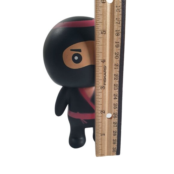 Ninja Warrior Fighter Squeak Dog Childs Toy Red 5.5" Tall - Picture 2 of 7